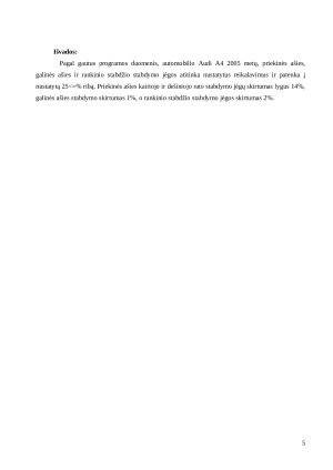 Stabdžių sistemos patikra BSA diagnostiniu stendu. Paveikslėlis 5