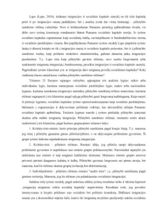 Imigracijos ir socialinio kapitalo santykis. Paveikslėlis 4