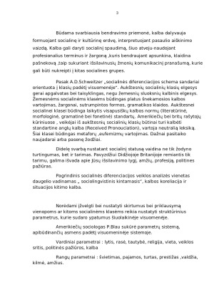 KALBINIS ELGESYS IR SOCIALINĖS KLASĖS. Paveikslėlis 3