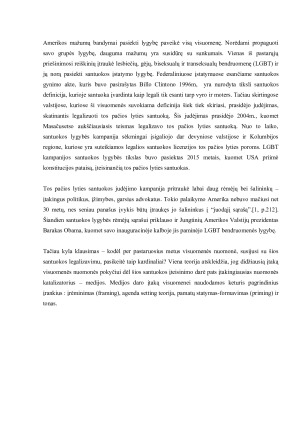 Medijų daroma įtaka JAV požiūriui į LGBT bendruomenę bei homoseksualų santuokos legalizavimą. Paveikslėlis 3