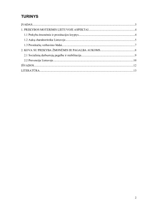 PREKYBA ŽMONĖMIS IR PROSTITUCIJOS PROBLEMA LIETUVOJE IR JŲ SOCIALINIS SPRENDIMAS. Paveikslėlis 2
