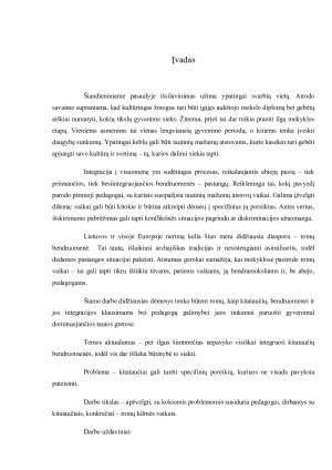 Romų bendruomenė Lietuvoje. Paveikslėlis 2