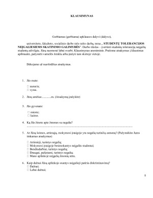 STUDENTŲ TOLERANCIJOS NEĮGALIESIEMS SKATINIMO GALIMYBĖS. Paveikslėlis 8