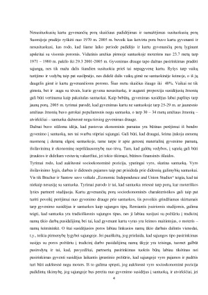 Suomijoje kartu gyvenančių, bet nesusituokusių porų perėjimas į santuoką bei socioekonominių veiksnių įtaka. Paveikslėlis 4