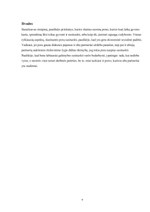 Suomijoje kartu gyvenančių, bet nesusituokusių porų perėjimas į santuoką bei socioekonominių veiksnių įtaka. Paveikslėlis 9