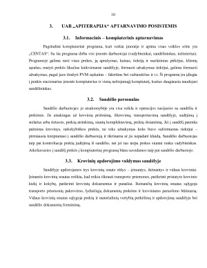 UAB „APITERAPIJA“ SANDĖLIO SANDĖLIAVIMO SISTEMA. Paveikslėlis 9