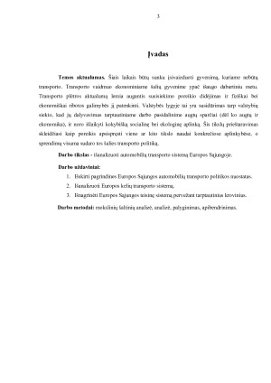 Automobilių transporto sistema Europos Sąjungoje. Paveikslėlis 3