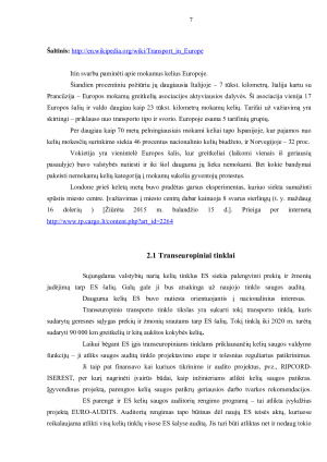 Automobilių transporto sistema Europos Sąjungoje. Paveikslėlis 7