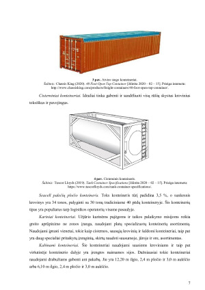 KONTEINERIŲ KROVINIŲ SRAUTAS LIETUVOJE. Paveikslėlis 7