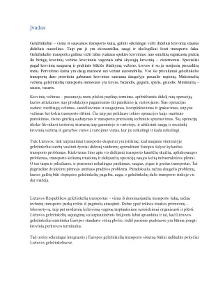 Krovinių vežimai geležinkelio transportu. Paveikslėlis 3