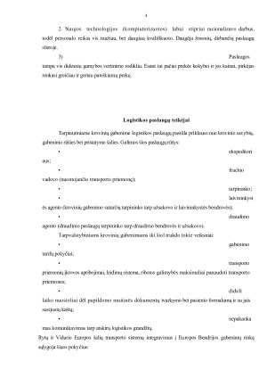 Logistika. Tarptautinės logistikos paslaugos. Paveikslėlis 4