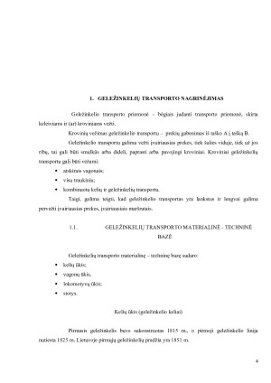 PREKIŲ GABENIMO TECHNOLOGIJA GELEŽINKELIO TRANSPORTU. Paveikslėlis 4