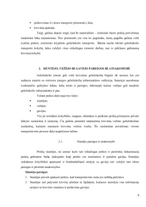 PREKIŲ GABENIMO TECHNOLOGIJA GELEŽINKELIO TRANSPORTU. Paveikslėlis 8