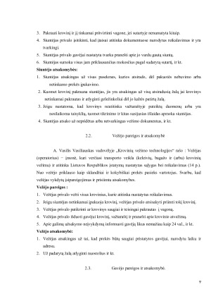 PREKIŲ GABENIMO TECHNOLOGIJA GELEŽINKELIO TRANSPORTU. Paveikslėlis 9