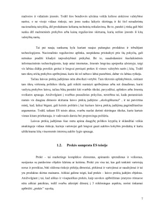 Produkto logistikos grandinės analizė. Paveikslėlis 7