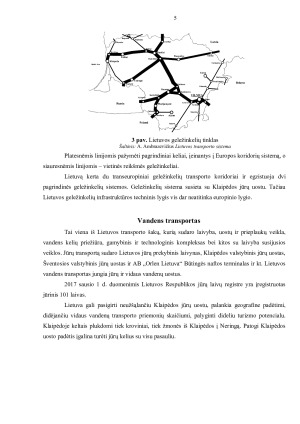 SAUSUMOS, VANDENS, ORO TRANSPORTO KRYPČIŲ IR LINIJŲ Į LIETUVĄ IR IŠ LIETUVOS APŽVALGA. Paveikslėlis 5