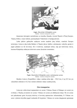 SAUSUMOS, VANDENS, ORO TRANSPORTO KRYPČIŲ IR LINIJŲ Į LIETUVĄ IR IŠ LIETUVOS APŽVALGA. Paveikslėlis 6