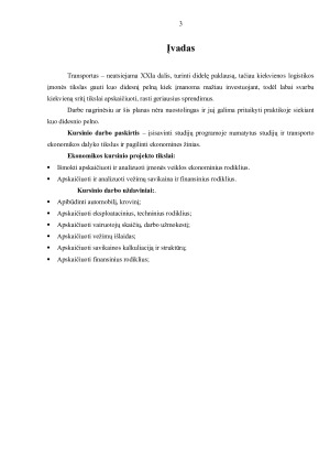 Transporto įmonės ekonominių rodiklių skaičiavimas ir analizė. Paveikslėlis 3