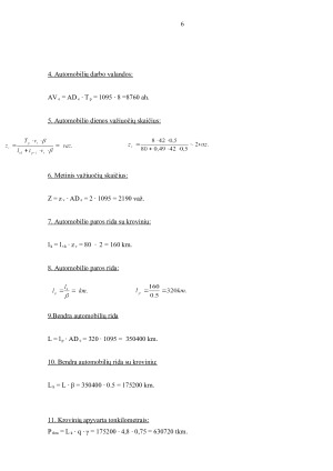 Transporto įmonės ekonominių rodiklių skaičiavimas ir analizė. Paveikslėlis 6