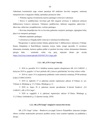 UAB „ITELLA LOGISTICS“ IR AB „LTG CARGO“. Paveikslėlis 10