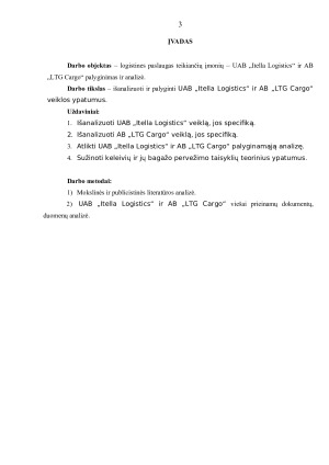 UAB „ITELLA LOGISTICS“ IR AB „LTG CARGO“. Paveikslėlis 3