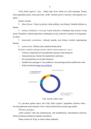 UAB „ITELLA LOGISTICS“ IR AB „LTG CARGO“. Paveikslėlis 5