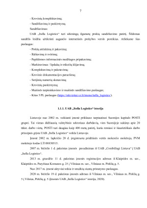 UAB „ITELLA LOGISTICS“ IR AB „LTG CARGO“. Paveikslėlis 7