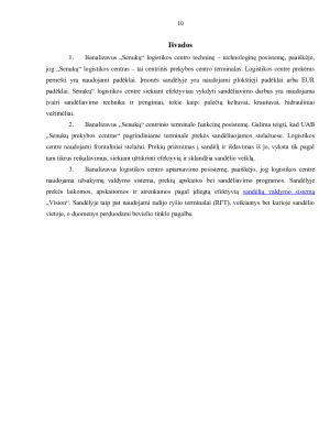 UAB „SENUKŲ PREKYBOS CENTRAS” LOGISTIKOS CENTRAS SANDĖLIAVIMO SISTEMA. Paveikslėlis 10