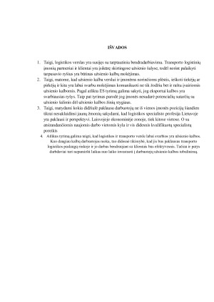 Užsienio kalbų svarba logistinės įmonės veikloje. Kursinis. Paveikslėlis 10