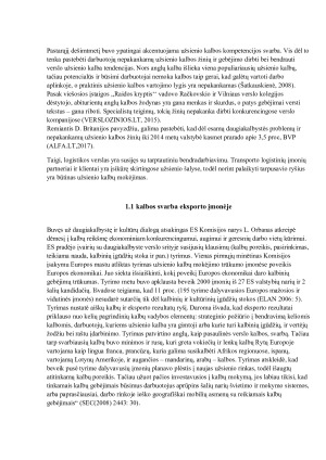 Užsienio kalbų svarba logistinės įmonės veikloje. Kursinis. Paveikslėlis 5