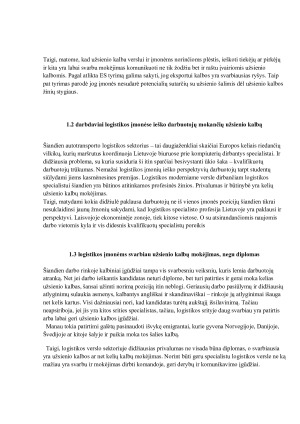 Užsienio kalbų svarba logistinės įmonės veikloje. Kursinis. Paveikslėlis 6