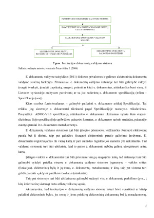 ELEKTRONINIŲ DOKUMENTŲ VALDYMAS: SAMPRATA, SISTEMA, RENGIMAS, VALDYMAS. Paveikslėlis 5