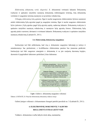 ELEKTRONINIŲ DOKUMENTŲ VALDYMAS: SAMPRATA, SISTEMA, RENGIMAS, VALDYMAS. Paveikslėlis 8