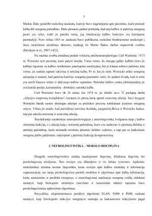 Neurolingvistika ir psicholingvistika, klinikinė lingvistika. Paveikslėlis 5