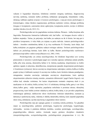 Neurolingvistika ir psicholingvistika, klinikinė lingvistika. Paveikslėlis 8
