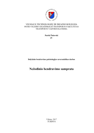 Nežodinio bendravimo samprata