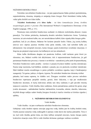 Nežodinio bendravimo samprata. Paveikslėlis 4