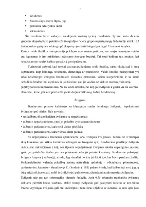 Nežodinio bendravimo samprata. Paveikslėlis 7