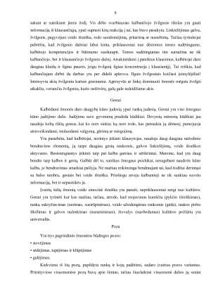 Nežodinio bendravimo samprata. Paveikslėlis 8