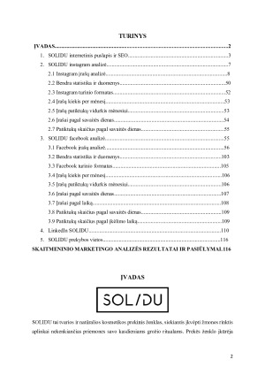 Solidu prekės ženklo integruotų marketingo komunikacijų atvejo analizė. Paveikslėlis 2