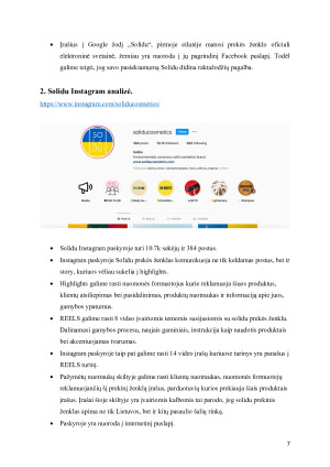 Solidu prekės ženklo integruotų marketingo komunikacijų atvejo analizė. Paveikslėlis 7