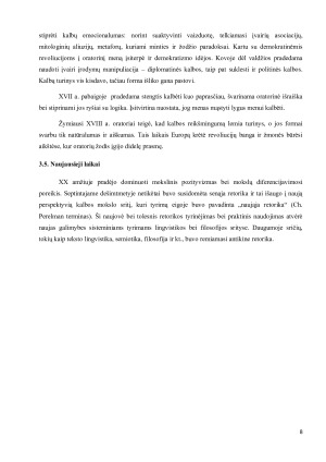 Retorikos tikslai ir funkcijos. Paveikslėlis 8