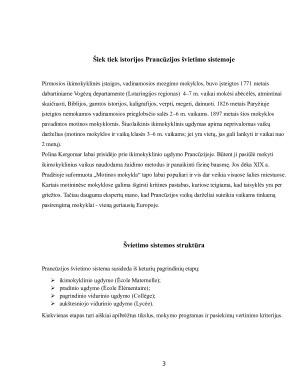 Prancūzijos ikimokyklinio ugdymo sistema. Paveikslėlis 3