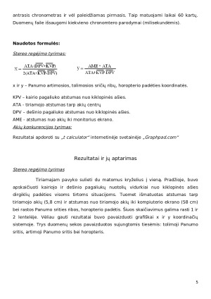 Stereo regėjimo tyrimas. Akių konkurencijos tyrimas. Paveikslėlis 5