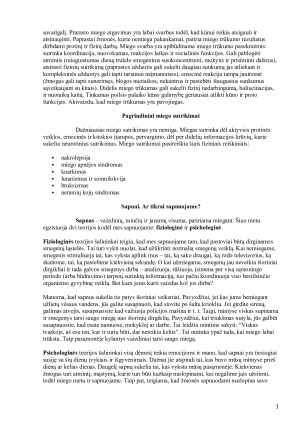 Miegas ir jo reikšmė žmogaus organizmui. Paveikslėlis 3