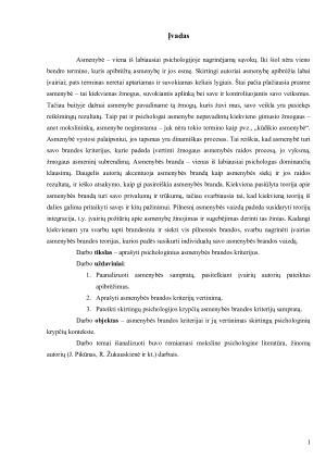 Psichologiniai asmenybės brandos kriterijai. Paveikslėlis 2
