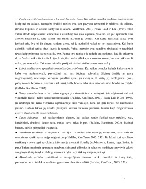 Autizmo sutrikimą turinčių vaikų ugdymo ypatumai. Paveikslėlis 7