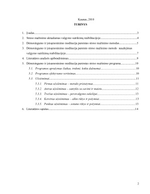 Dėmesingumo ir įsisamoninimo meditacija paremtas streso mažinimo metodas valgymo sutrikimų reabilitacijoje. Paveikslėlis 2
