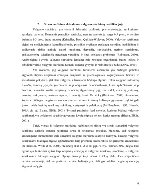 Dėmesingumo ir įsisamoninimo meditacija paremtas streso mažinimo metodas valgymo sutrikimų reabilitacijoje. Paveikslėlis 4