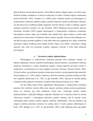 Dėmesingumo ir įsisamoninimo meditacija paremtas streso mažinimo metodas valgymo sutrikimų reabilitacijoje. Paveikslėlis 9